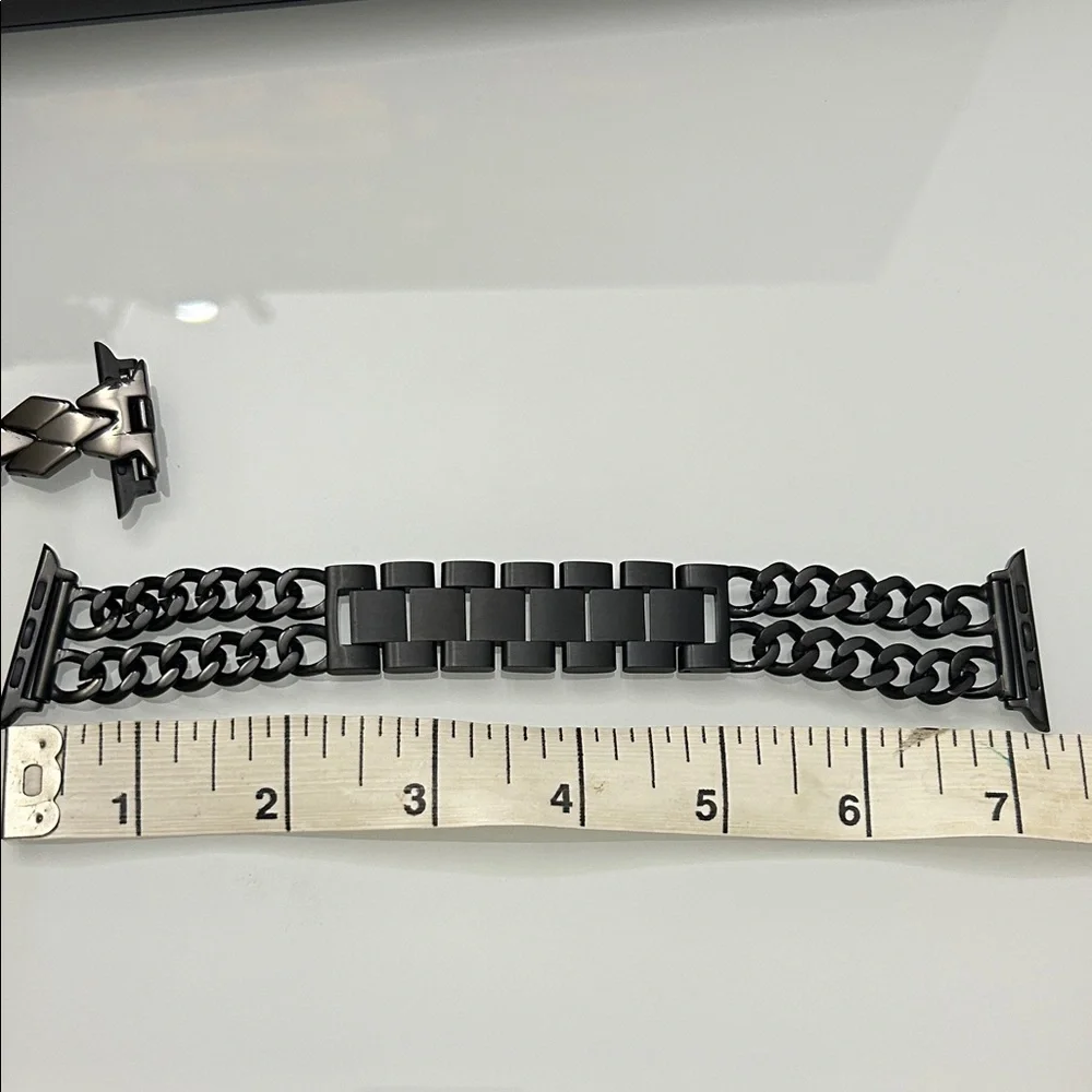 Black Stainless Steel Watch Band size 42 mm